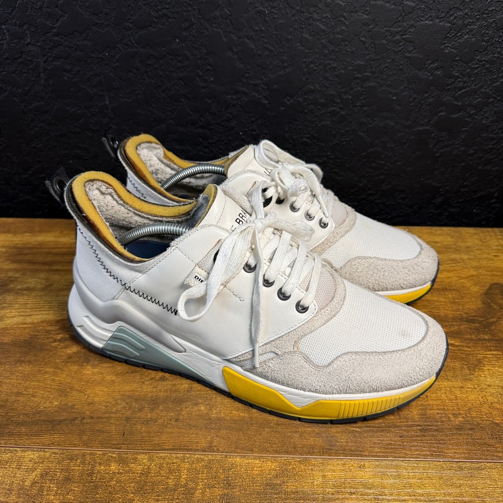 Diesel S-Brentha LC Y2011 PR173 White Leather Mesh Sneakers Mens Size 12 US
